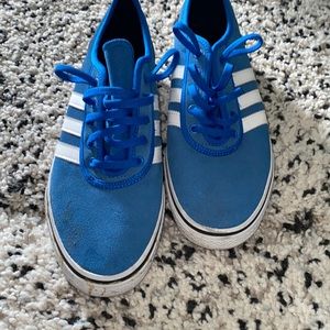Blue suede adidas ease skate board shoes men 11